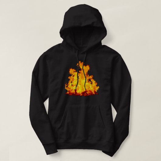 Blazing Fire Men's Basic Hooded Sweatshirt (Design vorne)