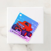 Blazing Fury: Der rote Monster Truck Geschenkanhänger (Beispiel)