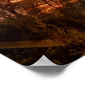 Blazing Gold Sunset Poster (Ecke)