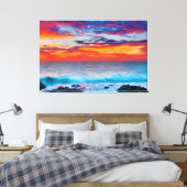 Blazing Horizon Leinwanddruck (Insitu (Schlafzimmer))