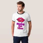 Blazing Hot Vibes Men's Basic Ringer T - Shirt von (Vorne ganz)