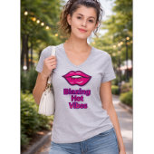 Blazing Hot Vibes Women's Basic V-Neck T - Shirt v