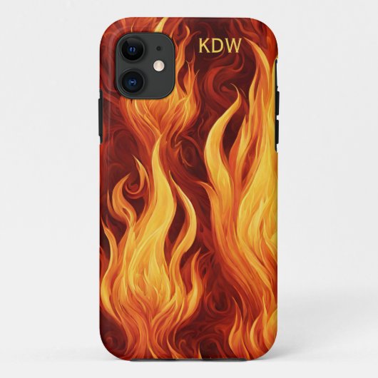Blazing Inferno Monogram Case-Mate iPhone Hülle (Rückseite)