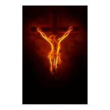 Blazing Jesus Crucifixe