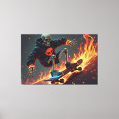 Blazing Kickflip Leinwanddruck (Vorderseite)