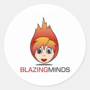Blazing Minds Aufkleberbögen Runder Aufkleber