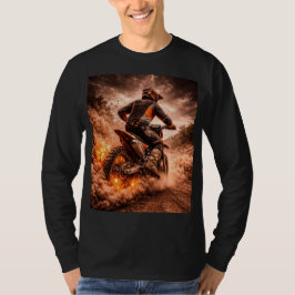 Blazing Motocross Dirt Bike T-Shirt