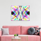 Blazing Omega Canvas Print Leinwanddruck (Insitu (Wohnzimmer))