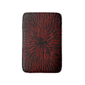 Blazing Red Hot Fire Sparkler Abstrakt Badematte (Vorderseite Vertikal)
