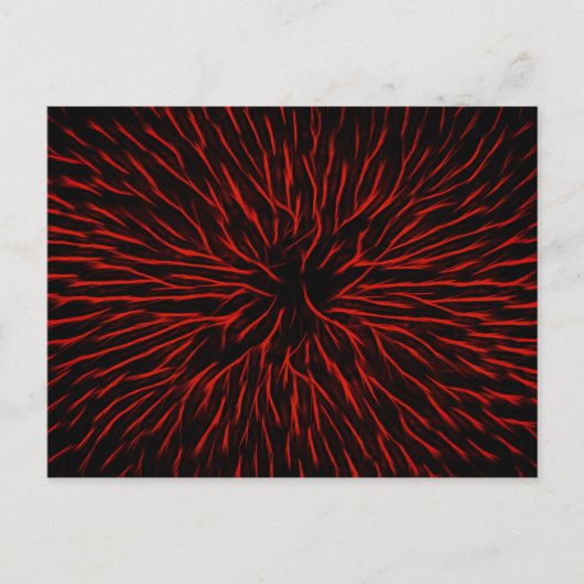 Blazing Red Hot Fire Sparkler Abstrakt Postkarte (Vorderseite)