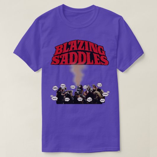 Blazing Saddles Campfire Furz Scene T-Shirt (Design vorne)