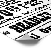 Blazing Saddles Gewollt Poster (Ecke)