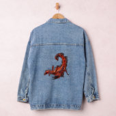 Blazing Scorpion Mythical Creature Fantasy Art Jeansjacke (Hangar)