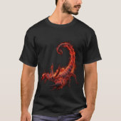 Blazing Scorpion Mythical Creature Fantasy Art T-Shirt (Vorderseite)
