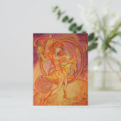 Blazing Solaris Postkarte (Stehend Vorderseite)