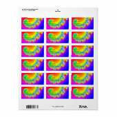 Blazing Sun Adressaufkleber (Vorne)