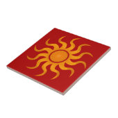 Blazing Sun Red Tile - Klein Fliese (Seite)