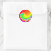 Blazing Sun Runder Aufkleber (Tasche)