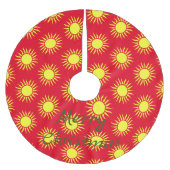 Blazing Sun Thunder_Cove Polyester Weihnachtsbaumdecke (Vorderseite)