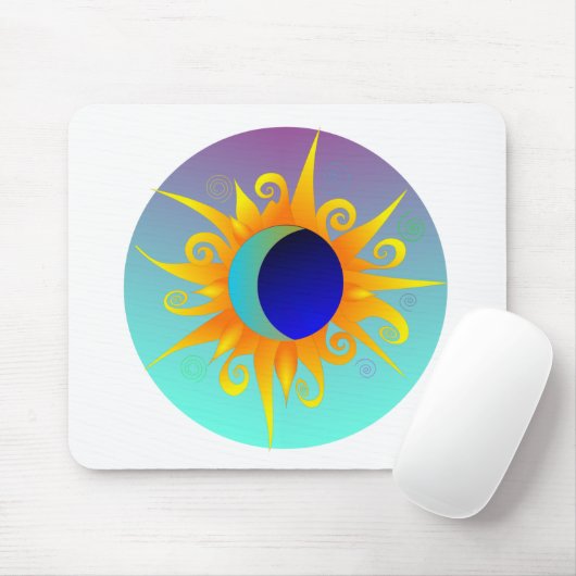 Blazing Sunmoon Mousepad (Mit Mouse)