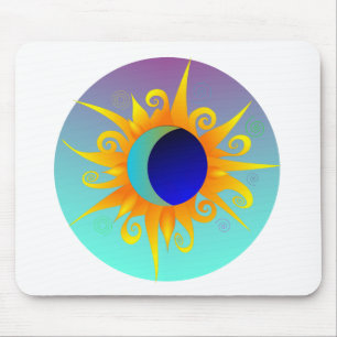 Blazing Sunmoon Mousepad