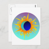 Blazing Sunmoon Postkarte (Vorne/Hinten)