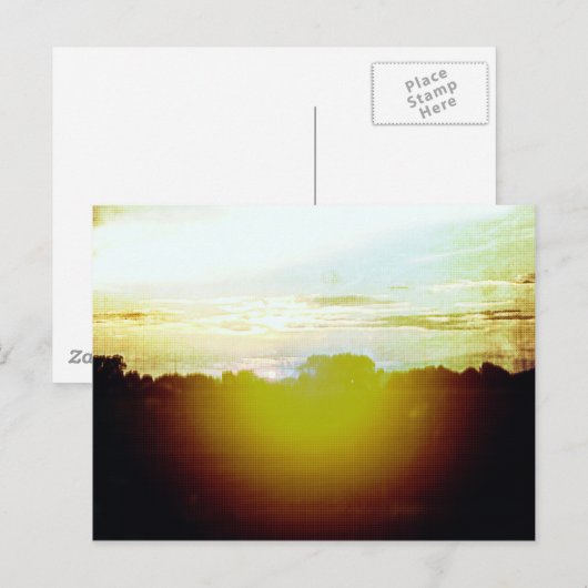 Blazing Sunset Postkarte (Vorne/Hinten)