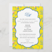 Blazing Yellow Probe Dinner Einladung (Vorderseite)