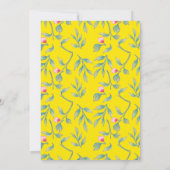 Blazing Yellow Probe Dinner Einladung (Rückseite)