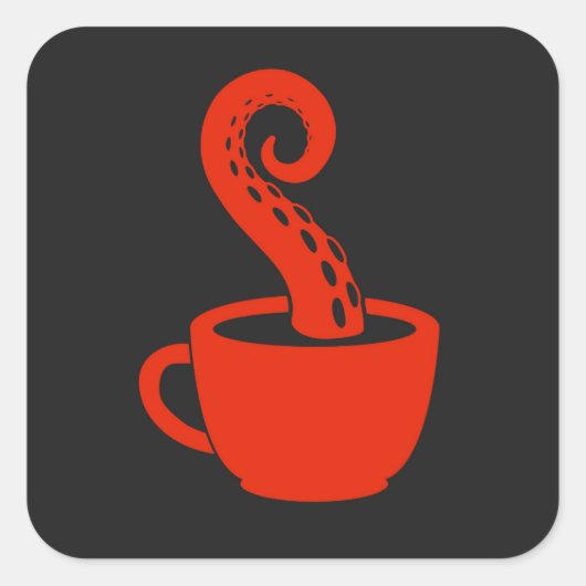 BLC Logo-Aufkleber, schwarz Quadratischer Aufkleber (Vorderseite)