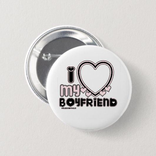 BLCK ILY BF BUTTON (Vorne & Hinten)