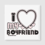 BLCK ILY BF MAGNET<br><div class="desc">niedlicher und blubbly Schriftart,  der "I Liebe My PARTNER" mit einem großen Herz sagt,  mit dem Sie Ihr Bild einfügen können In y2k Stil und die Farben Schwarz & Hellrosa</div>