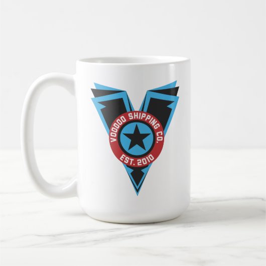 Blck u. Blau 16 Unze Kaffeetasse (Links)