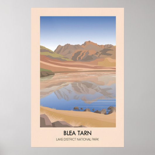 Blea Tarn Lake District Reiseplakat Poster (Vorne)