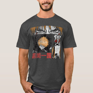 Bleach Grafik Ichigo Comic-Book-Stil Anime T-Shirt