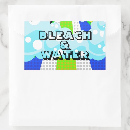 BLEACH & WASSER RECHTECKIGER AUFKLEBER (Tasche)