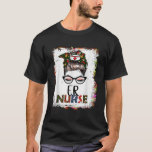 Bleached Christmas ER Nurse Messy Bun Santa Nurse T-Shirt<br><div class="desc">Bleichen Weihnachten ER Nurse Messy Bun Santa Nurse Xmas</div>