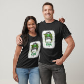 Bleached Cna Life Messy Bun Leopard St Patricks Da T-Shirt (Unisex)