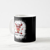 Bleached Counselor Squad Reindeer Funny Christmas Kaffeetasse (Vorderseite Links)