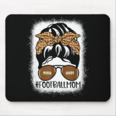 Bleached Football Mom Life With Leopard And Messy Mousepad (Vorne)