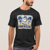 Bleached Hanukkah 2021 Gnome Menorah Funny Channuk T-Shirt (Vorderseite)