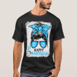 Bleached Happy Hanukkah Messy Bun Hair Chanukah P T-Shirt<br><div class="desc">Bleached Happy Hanukkah Messy Bun Hair Chanukah Pajama</div>