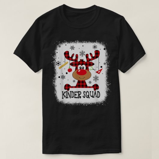 Bleached Kindergarten Squad Reindeer Funny Kinder T-Shirt (Design vorne)