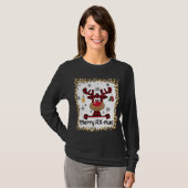 Bleached Merry RX-Mas Reindeer Christmas Pharmacy T-Shirt (Vorne ganz)