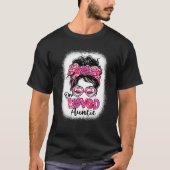 Bleached One Loved Auntie Messy Bun Women Valentin T-Shirt (Vorderseite)
