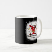 Bleached Paraprofessional Squad Reindeer Funny Chr Kaffeetasse (VorderseiteRechts)