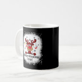 Bleached Paraprofessional Squad Reindeer Funny Chr Kaffeetasse (Vorderseite Links)
