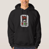 Bleached Red Plaid One Merry Dental Assistant Mess Hoodie (Vorderseite)
