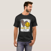 Bleached Softball Game Day Vibes Softball Mom Moth T-Shirt (Vorne ganz)