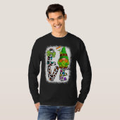 Bleached St Patricks Day St Patricks Gnomes Love T-Shirt (Vorne ganz)